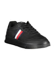 Tommy Hilfiger Black Leather Men Sneaker