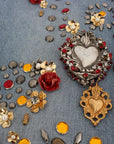 Dolce & Gabbana Enchanted Sicily Crystal Heart Boyfriend Jeans
