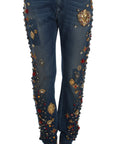 Dolce & Gabbana Enchanted Sicily Embellished Boyfriend Jeans