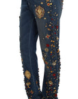 Dolce & Gabbana Enchanted Sicily Embellished Boyfriend Jeans