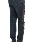 Dolce & Gabbana Enchanted Sicily Crystal Heart Boyfriend Jeans