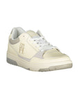 Tommy Hilfiger Beige Sports Sneakers with Unique Embroidery