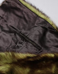 Dolce & Gabbana Multicolor Fur Shawl Neck Wrap Cover Collar Scarf