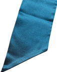 Dolce & Gabbana Dark Green Satin Silk Skinny Foulard Scarf