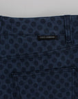 Dolce & Gabbana Polka Dotted Capri Stretch Jeans