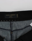 Dolce & Gabbana Embroidered Capri Jeans for Elegant Styling