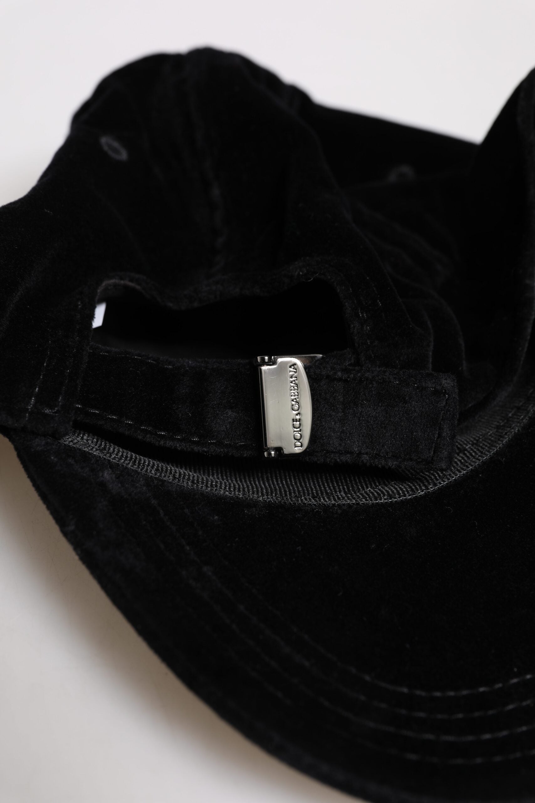 Dolce &amp; Gabbana Black Cotton 6 Panels Baseball Cap