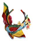 Dolce & Gabbana Multicolor Floral Crystal Embellished Diadem Headband
