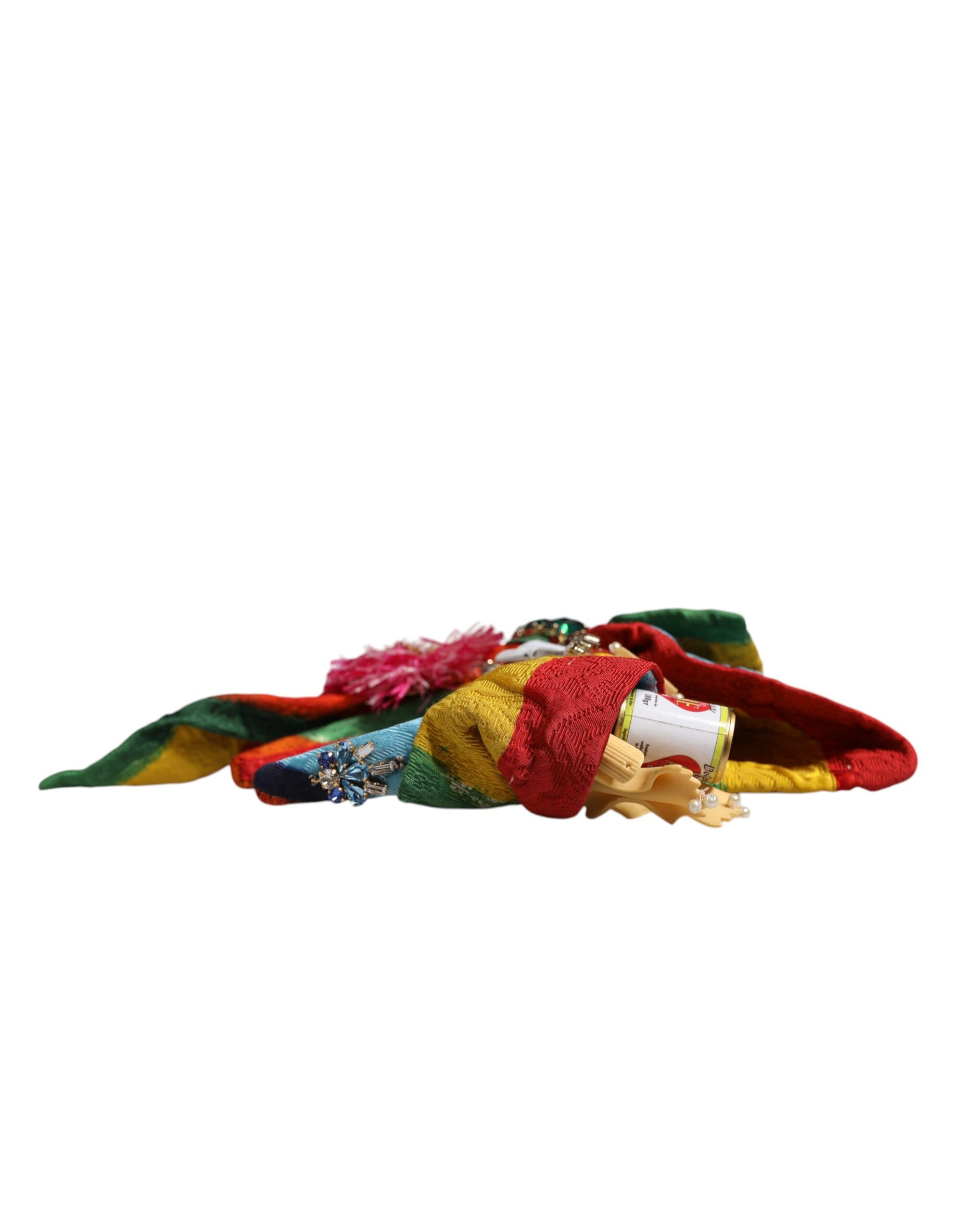 Dolce &amp; Gabbana Multicolor Floral Crystal Embellished Diadem Headband