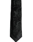 Dolce & Gabbana Dark Green Floral Silk Adjustable Necktie Tie