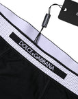 Dolce & Gabbana Black Cotton Stretch Regular Boxer Underwear