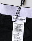 Dolce & Gabbana Black Cotton Stretch Regular Boxer Underwear