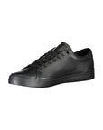 Tommy Hilfiger Black Leather Men Sneaker
