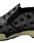 PINKO Silver Black Slip-on Sequence Design Sneakers Shoes