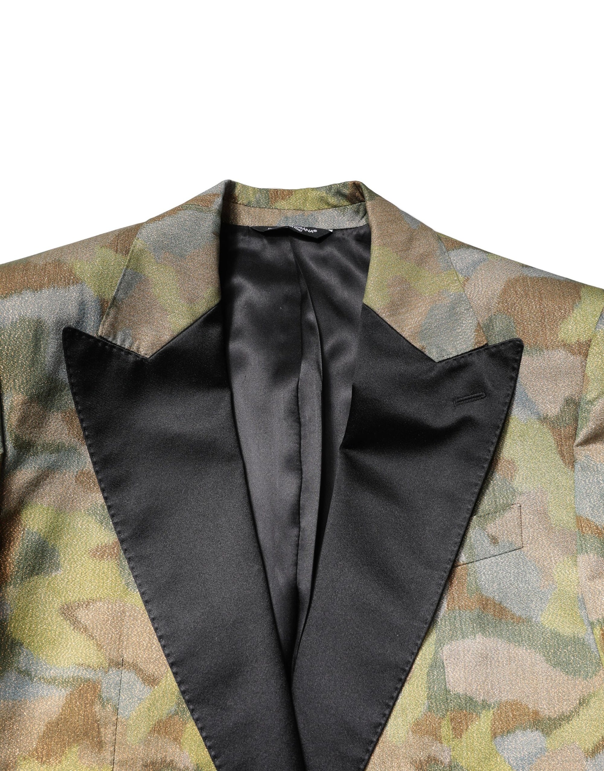 Dolce &amp; Gabbana Multicolor Camouflage SICILIA 3 Piece Suit