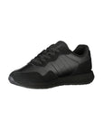Tommy Hilfiger Black Leather Men Sneaker