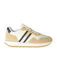Tommy Hilfiger Beige Leather Men Sneaker