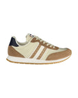Tommy Hilfiger Beige Leather Men Sneaker