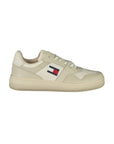 Tommy Hilfiger Beige Leather Men Sneaker