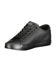 Tommy Hilfiger Black Leather Men Sneaker