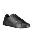 Tommy Hilfiger Black Leather Men Sneaker