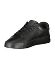Tommy Hilfiger Black Leather Men Sneaker