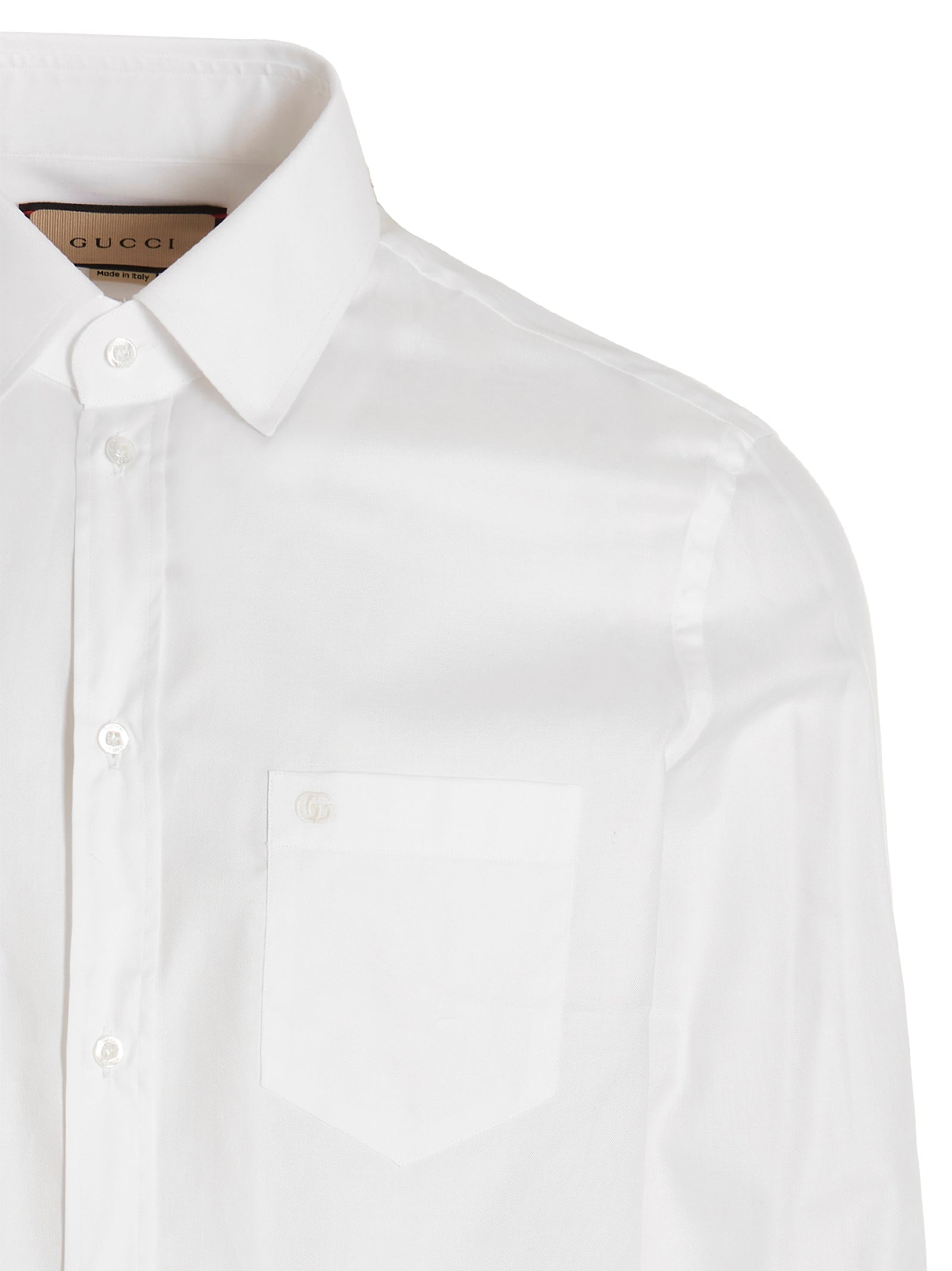 Gucci Gucci Embroidered Logo Shirt