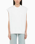 Stella McCartney Stella McCartney White cotton over vest with logo
