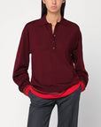 Stella McCartney Stella McCartney Layered Bordeaux wool polo