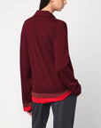 Stella McCartney Stella McCartney Layered Bordeaux wool polo