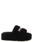 Balenciaga Balenciaga Furry Platform Slides