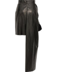 Alexander McQueen Alexander McQueen Maxi Bow Leather Skirt