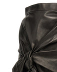 Alexander McQueen Alexander McQueen Maxi Bow Leather Skirt