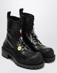 Balenciaga Balenciaga Black leather Hummer lace-up ankle boots