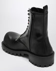 Balenciaga Balenciaga Black leather Hummer lace-up ankle boots