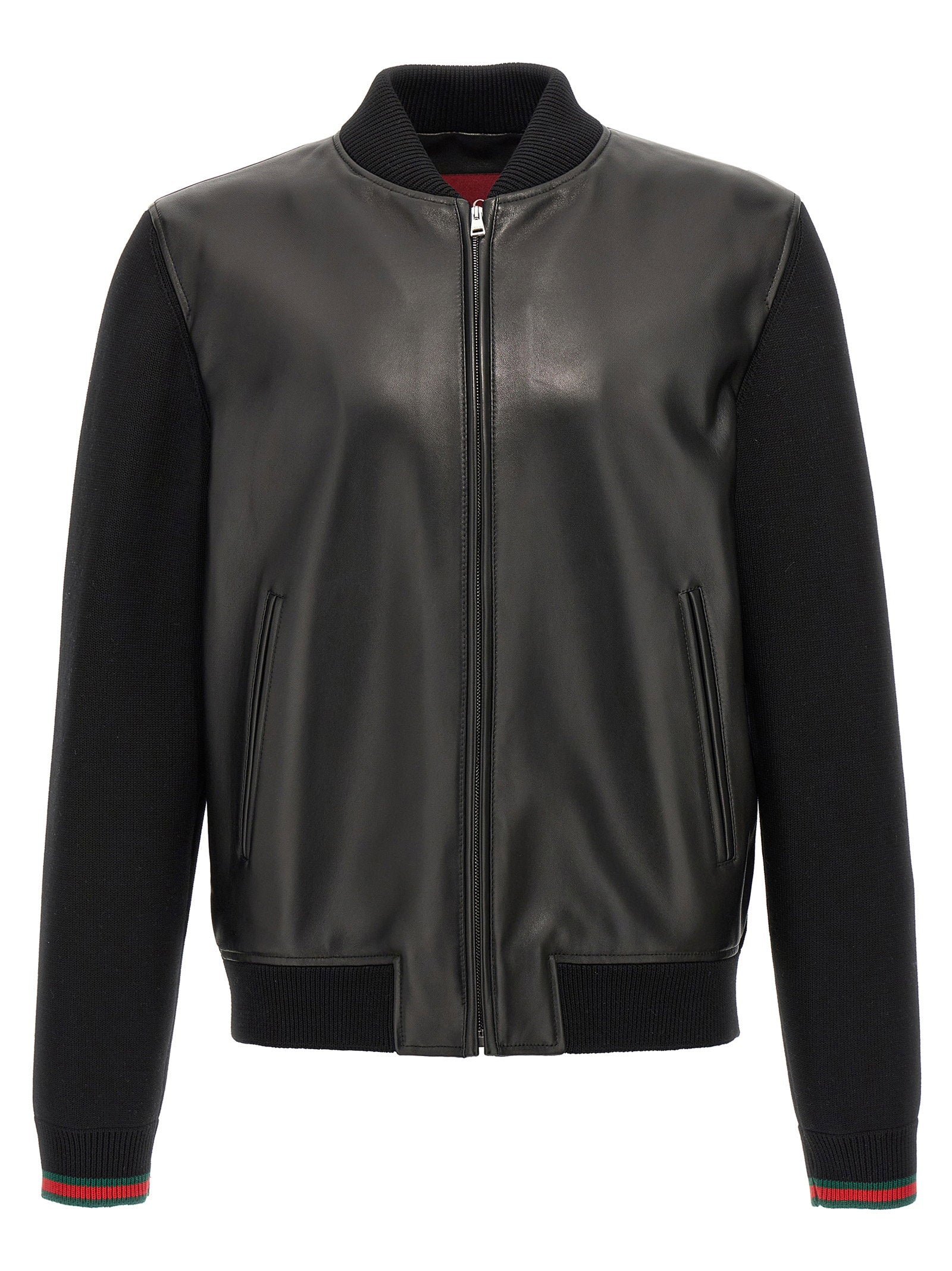 Gucci Gucci Bimaterial Bomber Jacket