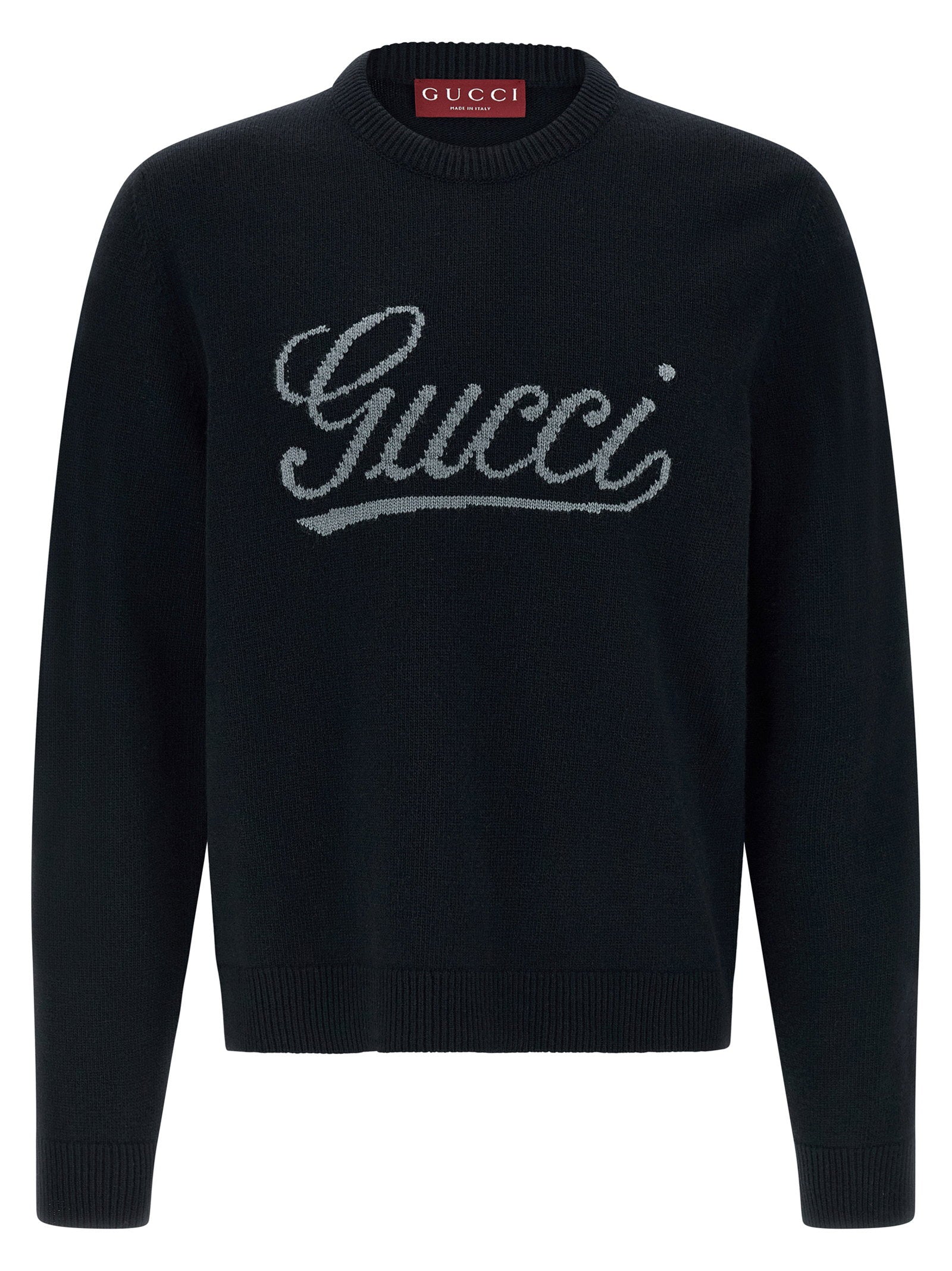 Gucci Gucci Logo Intarsia Sweater