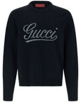 Gucci Gucci Logo Intarsia Sweater