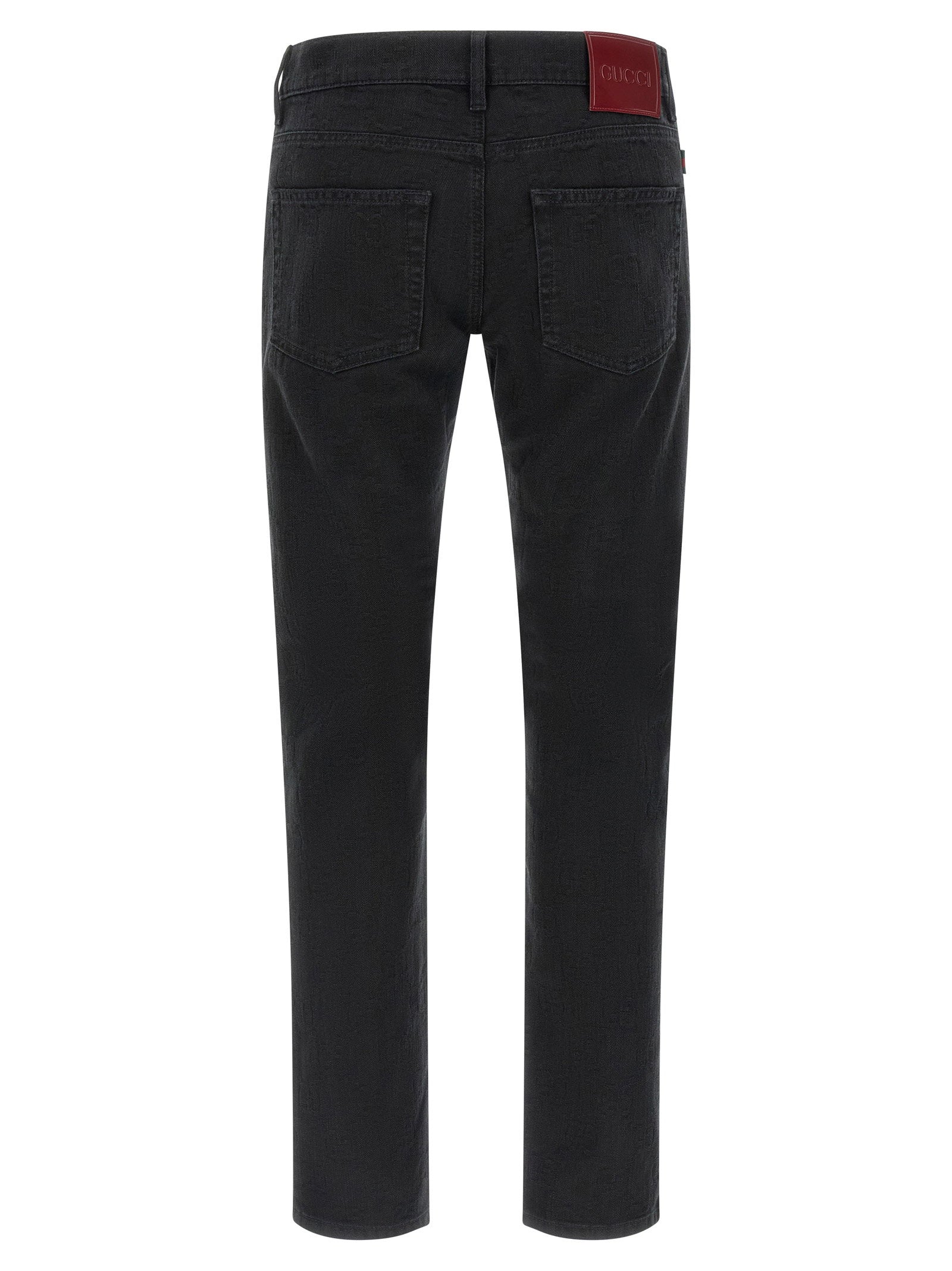 Gucci Gucci Gg Jacquard Denim Jeans