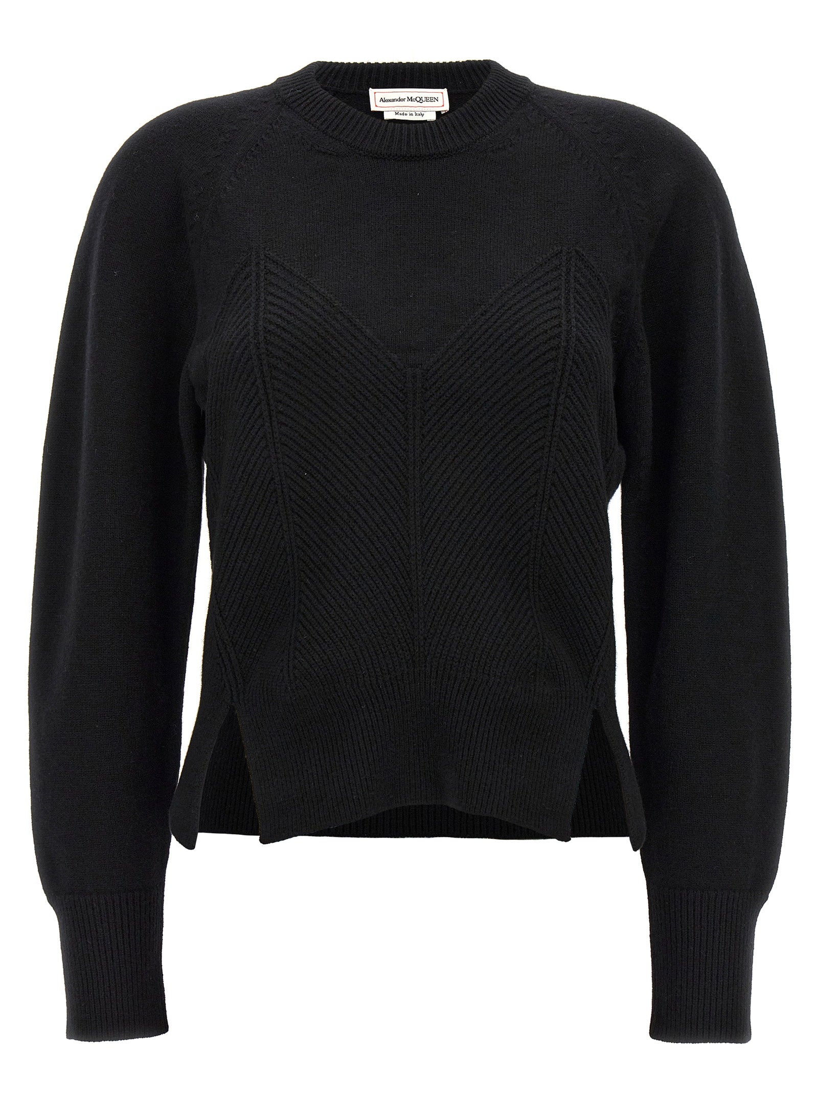 Alexander McQueen Alexander McQueen Chevron Corset Sweater