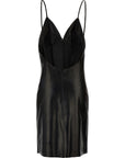 Saint Laurent Saint Laurent Leather Slip Dress