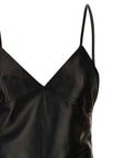Saint Laurent Saint Laurent Leather Slip Dress