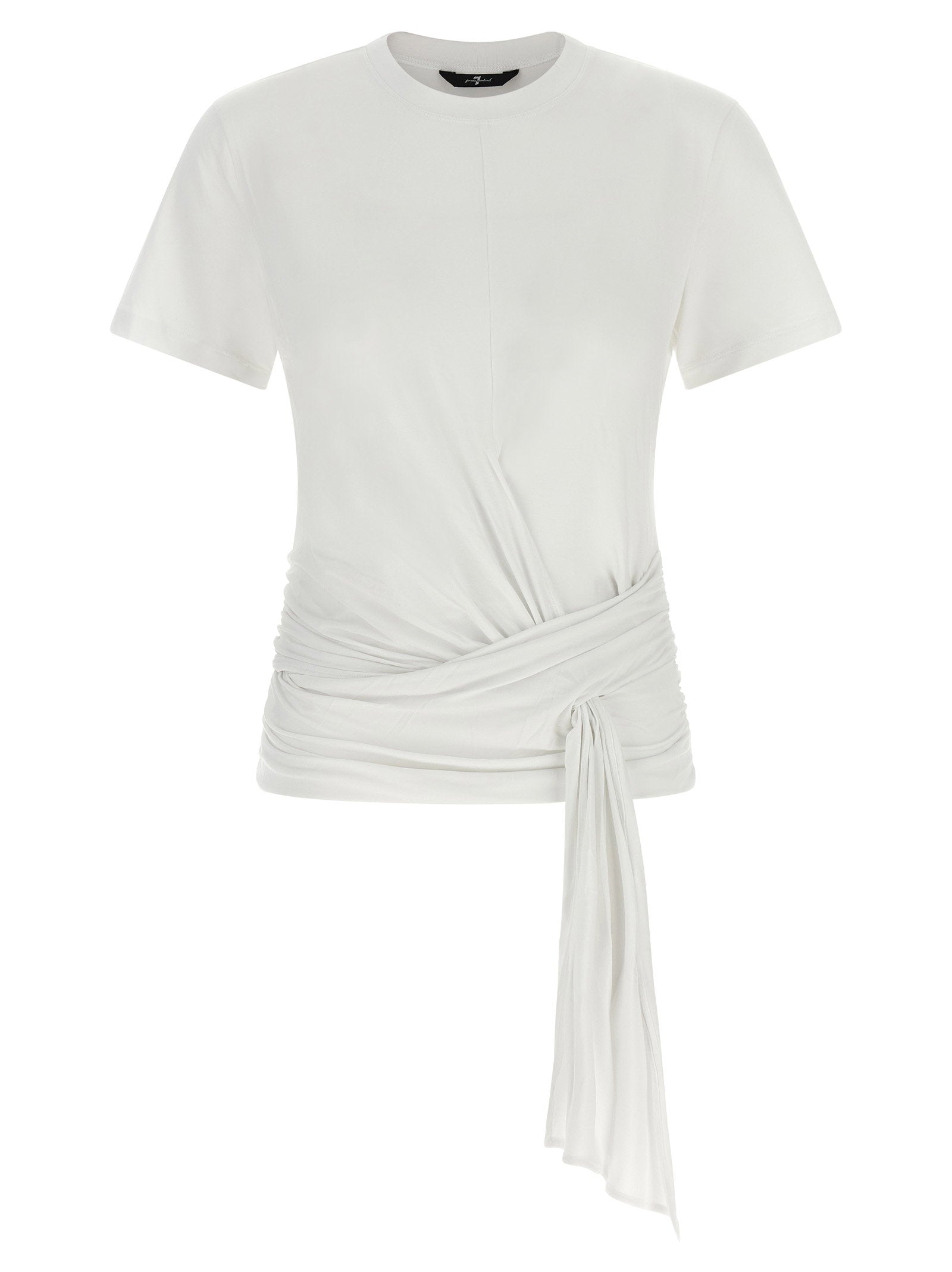 7 For All Mankind 7 For All Mankind Draped Detail T-shirt