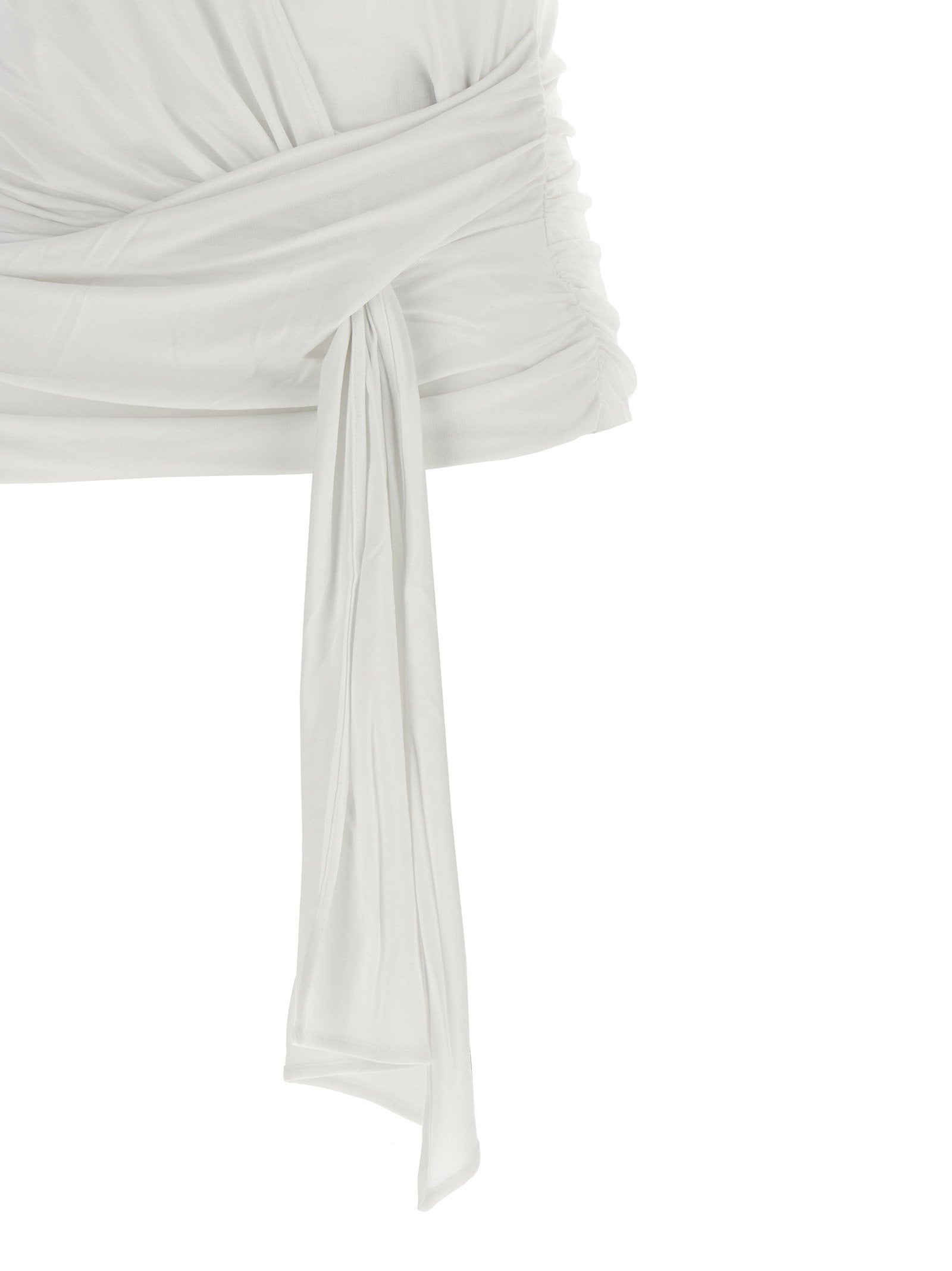7 For All Mankind 7 For All Mankind Draped Detail T-shirt