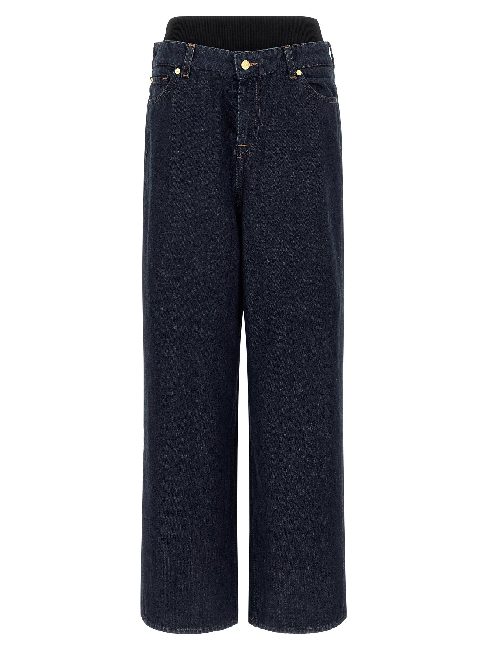 7 For All Mankind 7 For All Mankind Banded Slouchy Wide Jeans