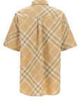Burberry Burberry Logo Embroidery Check Shirt