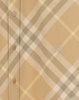 Burberry Burberry Logo Embroidery Check Shirt