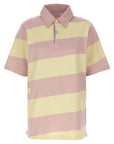 Burberry Burberry Logo Striped Polo Shirt