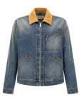 Alexander McQueen Alexander McQueen Suede Denim Jacket