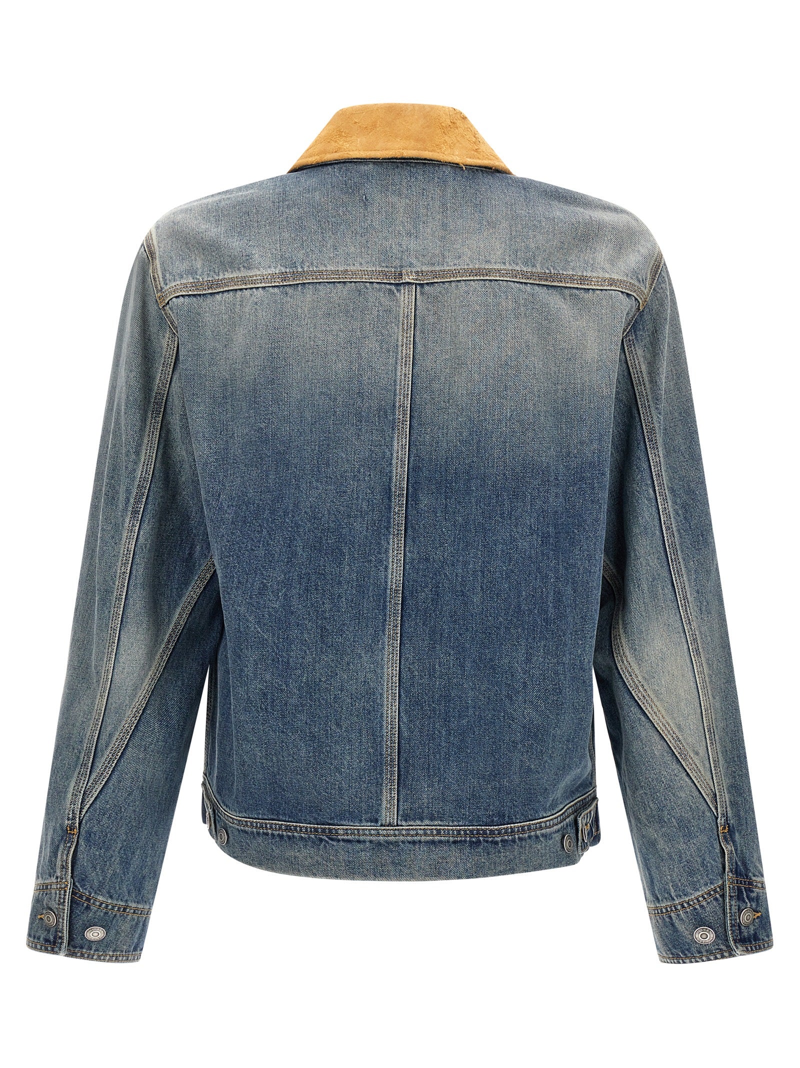 Alexander McQueen Alexander McQueen Suede Denim Jacket